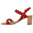 Фото #5 товара VANELi Mavis Studded Sling Back Womens Red Casual Sandals 305559