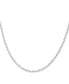 Sterling Silver Necklace, 24" Diamond Cut Rope Chain