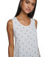 Фото #5 товара Women's Dotted Monogram-Print Tank Top