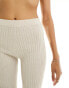 ONLY loose fit knitted trouser co-ord in beige