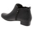 Trotters Major T1762-017 Womens Black Wide Leather Ankle & Booties Boots 6