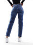Фото #4 товара Mango relaxed mom jeans in washed blue