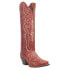 Фото #2 товара Dan Post Boots Silvie Leather Snip Toe Cowboy Womens Red Casual Boots DP4274