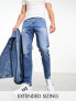 ASOS DESIGN slim jeans in mid wash blue