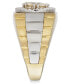 ფოტო #3 პროდუქტის Men's Diamond Two-Tone Ring in 10k Gold (1 ct. t.w.)