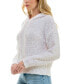 Juniors' Textured Marled Long-Sleeve Hoodie