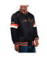 Фото #1 товара Men's Black Martin Truex Jr Home Game Full-Snap Varsity Jacket