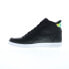 Фото #5 товара Reebok Club High Top Womens Black Leather Lifestyle Sneakers Shoes 8