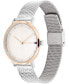 ფოტო #2 პროდუქტის Women's Two Hand Silver-Tone Stainless Steel Watch 34mm