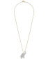 Фото #3 товара Wrapped diamond Elephant 18" Pendant Necklace (1/10 ct. t.w.) in 10k Gold, Created for Macy's