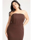 Plus Size Corset Column Dress