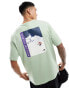 Фото #1 товара The North Face Snowboard retro back graphic t-shirt in sage green Exclusive at ASOS