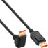 Фото #1 товара InLine DisplayPort 1.4 cable - 8K4K - upward angled - black/gold - 5m