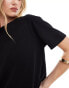 New Look boxy tee in black