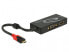 Фото #5 товара Переходник Delock USB Type-C - HDMI + VGA (D-Sub) - Male - Female 0.2 м - 3840 x 2160 пикселей
