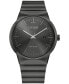 Фото #1 товара Наручные часы American Exchange Quartz Movement Shiny Gunmetal Bracelet, модель Analog Watch 45mm