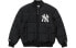 New Era MLB系列 纽约洋基队 简约刺绣Logo梭织棉服外套 冬季 男女同款 黑色 送礼推荐 / Куртка New Era logo 12866555