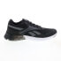 Фото #1 товара Reebok Ztaur Run Mens Black Canvas Lace Up Athletic Running Shoes 9