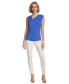 ფოტო #5 პროდუქტის Women's Asymmetrical-Neck Sleeveless Top