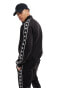 The Couture Club co-ord poly tricot track jacket in black