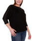 Фото #3 товара Plus Size Embellished Dolman with Mesh Inset Top