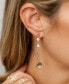 ფოტო #3 პროდუქტის Dangle Dipped Gold and Crystal Earrings