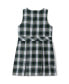 Girls School Uniform Plaid Jumper Dress Top of Knee