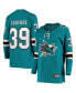 Women's Logan Couture Teal San Jose Sharks Breakaway Home Player Jersey Голубой, Средний - фото #2