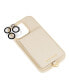 Women's Ivory Saffiano Leather iPhone 14 Pro Max Case