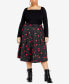 ფოტო #1 პროდუქტის Plus Size Siena Midi Skirt