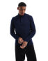 Lacoste long sleeve polo shirt in navy Синий, S - EU 35-37 - фото #1