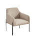 27.25" Calder Wide Metal Leg Accent Chair