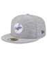 ფოტო #1 პროდუქტის Men's Gray Los Angeles Dodgers 2023 Clubhouse 59FIFTY Fitted Hat