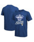 ფოტო #1 პროდუქტის Men's Threads Aaron Donald Royal Los Angeles Rams Tri-Blend Player T-shirt