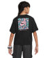 ფოტო #2 პროდუქტის Big Girls Sportswear Boxy Logo Graphic Cotton T-Shirt