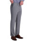 ფოტო #3 პროდუქტის J.M. Men's 4-Way Stretch Textured Plaid Classic Fit Flat Front Performance Dress Pant
