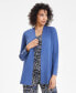 ფოტო #1 პროდუქტის Women's Carmel Open-Front Buttoned-Cuff Cardigan