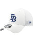 Men's White Tampa Bay Rays Neo 39THIRTY Flex Hat Белый, M/L - фото #1