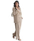 ფოტო #3 პროდუქტის Women's Notch-Lapel Button-Front Long-Sleeve Blazer