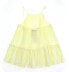 Lewit Pleated Swing Tank Top Light Yellow Crinkles Cami Size M 150377 - фото #3