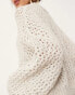 Фото #4 товара ASOS EDITION knitted open stitch oversized boxy jumper in oatmeal marl