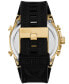 Men's Mega Chief Analog-Digital Gold-Tone Stainless Steel Watch 51mm