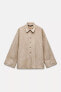 FAUX SUEDE OVERSIZE SHIRT