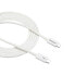 StarTech.com Thunderbolt 3 Cable - 20Gbps - 2m - White - Thunderbolt - USB - and DisplayPort Compatible - Male - Male - 2 m - White - Nickel - 20 Gbit/s
