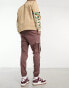 Фото #6 товара Pacsun kai stretch slim fit cargo trousers in peppercorn brown