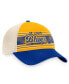 Men's Gold, Blue Distressed St. Louis Blues Heritage Vintage-Like Trucker Adjustable Hat
