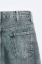 Acid wash straight-fit jeans