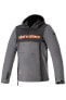 Motorradhoodie Alpinestars Sherpa Schwarz-Tar Grau-Rot Fluo