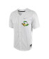 Фото #3 товара Men's White, Silver Oregon Ducks Pinstripe Replica Full-Button Baseball Jersey