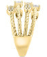 Фото #3 товара EFFY® Diamond Multi-Row Ring (1/2 ct. t.w.) in 14k Gold